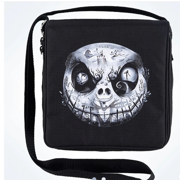 DISNEY PARKS JACK SKELLINGTON NIGHTMARE BEFORE CHRISTMAS PIN TRADING BAG - Picture 1 of 16